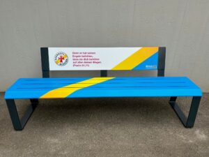 Beheizte Sitzbank Motiv Bahnhofsmission