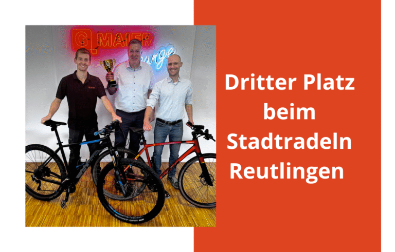 Dritter Platz beim Stadtradeln Reutlingen – ein starkes Signal für Nachhaltige Mobilität und Teamgeist
